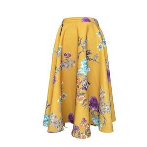 Modcloth Bea Dot Satin A Line Midi Circle Skirt in Size 1X